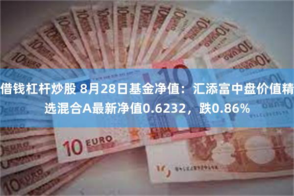 借钱杠杆炒股 8月28日基金净值：汇添富中盘价值精选混合A最新净值0.6232，跌0.86%