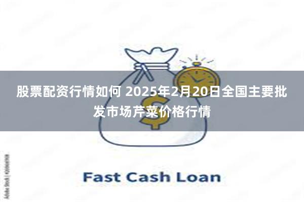 股票配资行情如何 2025年2月20日全国主要批发市场芹菜价格行情