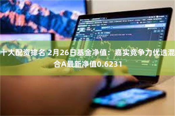 十大配资排名 2月26日基金净值：嘉实竞争力优选混合A最新净值0.6231